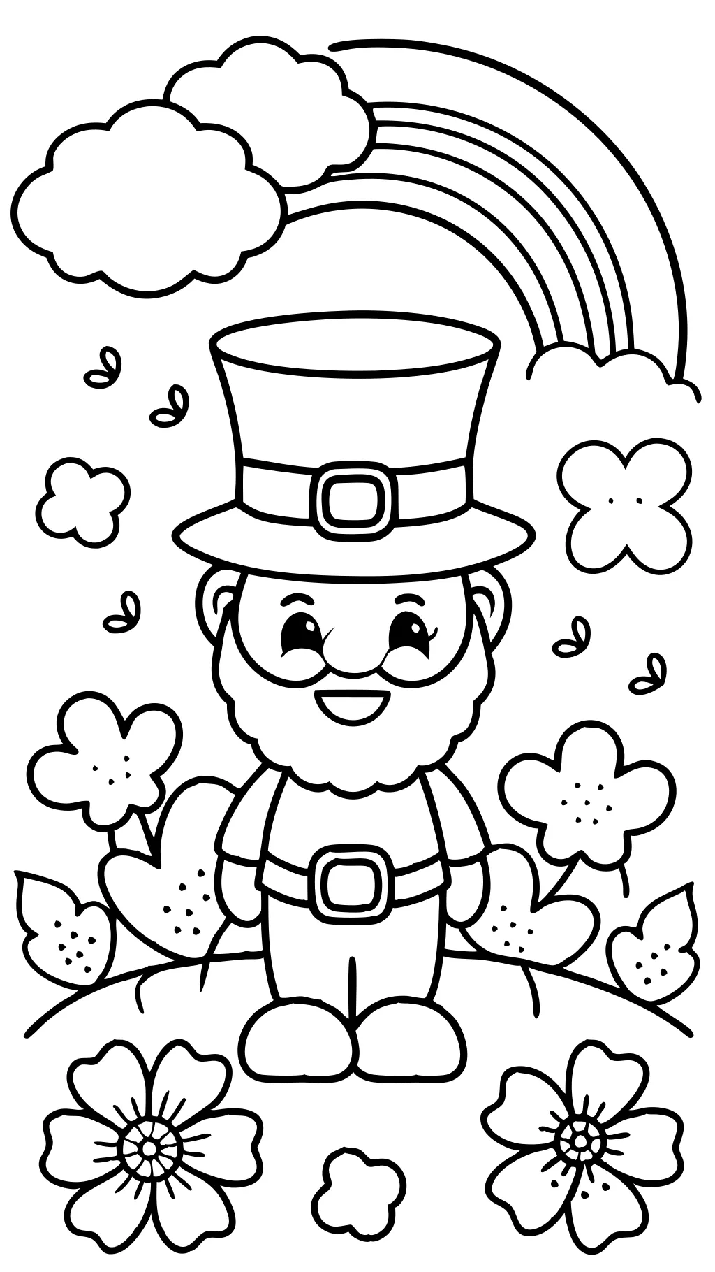 Páginas para colorear de Leprechaun